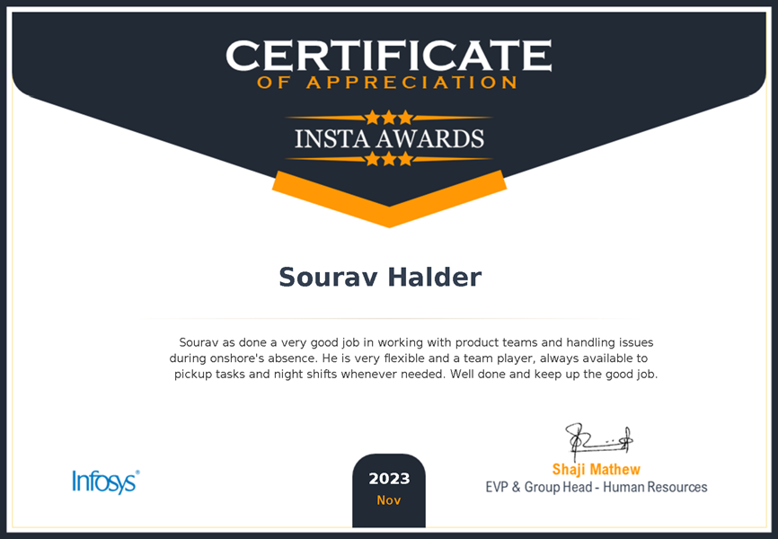 Infosys RISE INSTA Awards